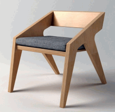 Laser Cut Wooden Dining Chair Free DXF File
