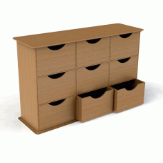 Laser Cut Wooden Mdf Organizer Free DXF File