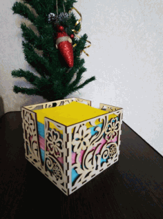 Laser Cut Wooden Napkin Holder Napkin Box 3mm Free DXF File