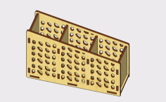 Laser Cut Wooden Pencil Holder Pen Holder Pattern Free Vector File
