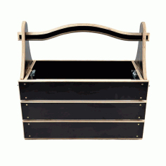 Laser Cut Wooden Picnic Basket Table Free DXF File