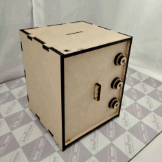 Laser Cut Wooden Safe Box 6mm Mdf Free Vector File