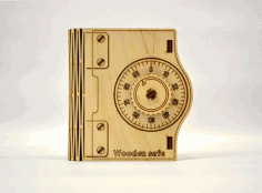 Laser Cut Wooden Safe Case Free DXF File