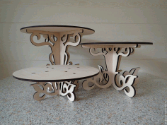 Laser Cut Wooden Stoliki Free DXF File