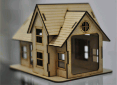 Laser Cut Wooden Toy House Template Free DXF File