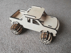 Laser Cut Wooden Toy Truck 3d Model Free Vector File