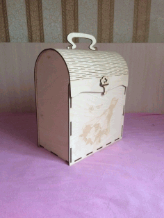 Laser Cut Wooden Treasure Box Free Vector File