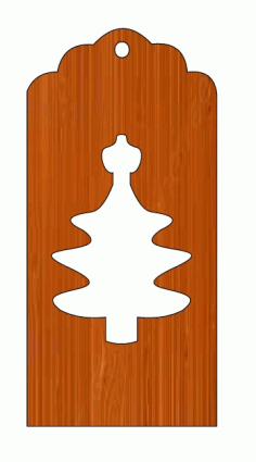 Laser Cut Wooden Tree Locket Free Vector File