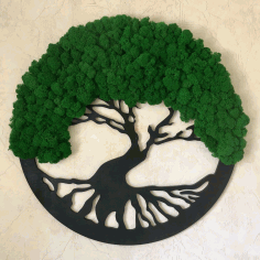 Laser Cut Wooden Tree Wall Decor Free Vector File