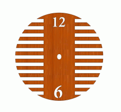 Laser Cut Wooden Wall Clock Craft Free Vector File