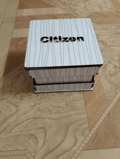 Laser Cut Wooden Watch Box Free Vector File