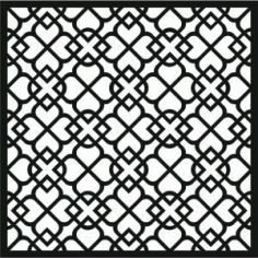 Laser Cut Wrought Iron Pattern Free DXF File