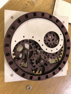 Laser Cut Ying Yang Box Free DXF File
