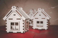 Laser Cutter Projects House Download Free Vector File