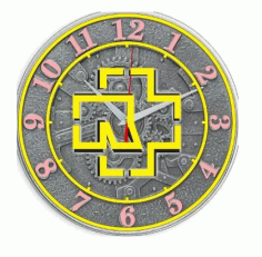 Laser Cutting Clock Design Free Vector File