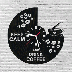 Laser Cutting Wall Clock Planner Free DXF File