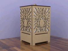 Laser Cutting Wooden Lampara Free DXF File