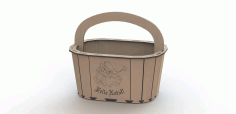 Laser Engrave Storage Baskets Free Vector File