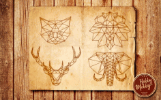 Laser Engraved Animals Free DXF File