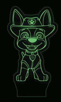 Laser Engraving 3d Illusion Acrylic Tracker Apollo Lamp Free Vector File