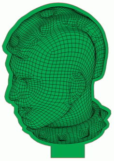 Laser Engraving 3d Illusion Led Lamp Head Free Vector File