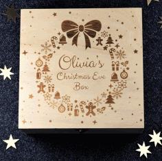 Laser Engraving Decorative Pattern For Christmas Laser Cut Free Vector File