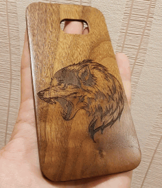 Laser Engraving Wolf Free DXF File