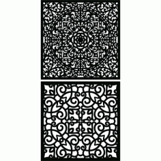 Laser Plasma Router Fiber Grill Design g61 Free DXF File
