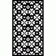 Laser Plasma Router Floral Grill Design g56 Free DXF File