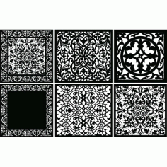 Laser Plasma Router Grille Design d12 Free DXF File