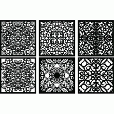 Laser Plasma Router Grille Design Pattern d11 Free DXF File