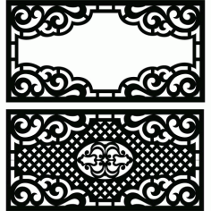 Laser Plasma Router Grille Pattern Design g65 Free DXF File