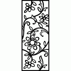 Laser Plasma Router Grille Wrought Iron Design f55 Free DXF File