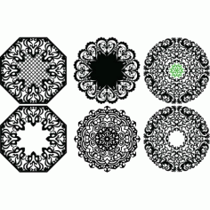 Laser Plasma Router Round Pattern d13 Free DXF File