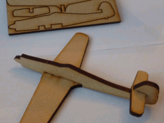Lasercut fw190d focke-wulf Fighter Aircraft Free DXF File