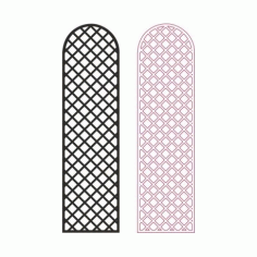 Lattice Privacy Screen Pattern Free DXF File