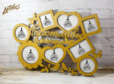 Layout For Laser Cutting Of Frame Happy Together Free Vector File