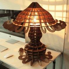 Layout Of A Table Lamp Medusa Free DXF File