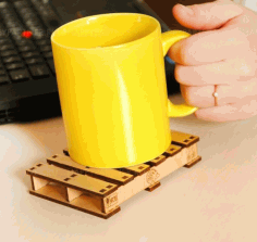 Layout Of Mug Casket For Laser Cut Free Vector File