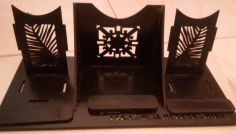 Layout Of Stand The Phone For Laser Cutting Free Vector File