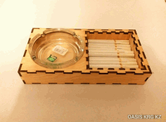 Layoutfor Laser Cut Stand For Cigarette Free DXF File