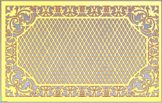 Leaked Panel For Laser Cutting Or Cnc Router Free DXF File