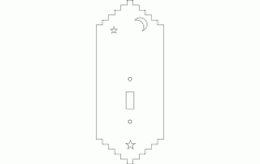 Light Switch Plate Free DXF File