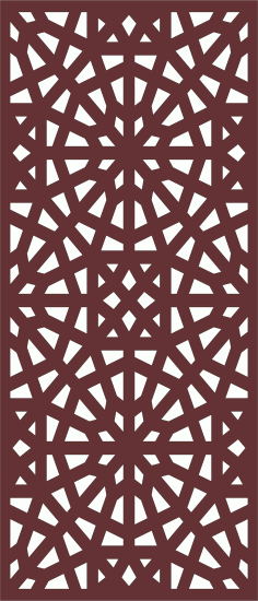Living Room Baffle Pattern Design For Laser Cutting Free DXF File