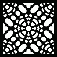 Living Room Floral Lattice Stencil Floral Seamless For Laser Cut Free Vector File