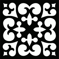 Living Room Floral Lattice Stencil Floral Seamless Panel For Laser Cut Free Vector File