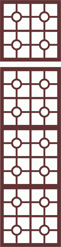 Living Room Grill Seamless Panel For Laser Cutting Free DXF File
