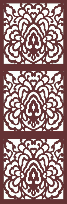 Living Room Grill Separator Seamless For Laser Cut Free Vector File