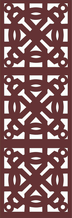 Living Room Grill Separator Seamless Pattern For Laser Cut Free Vector File