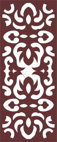 Living Room Jali Floral Seamless Design For Laser Cut Free Vector File